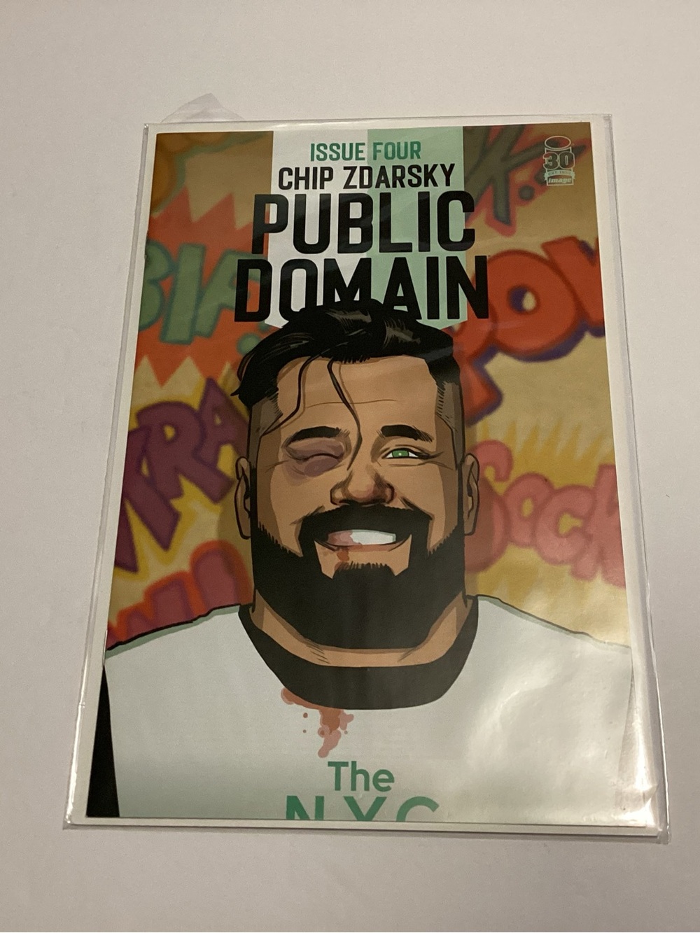 Public Domain Issue Four Comic Book - White & Multicolor Cover